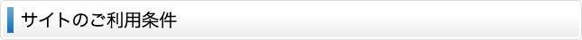 サイトのご利用条件